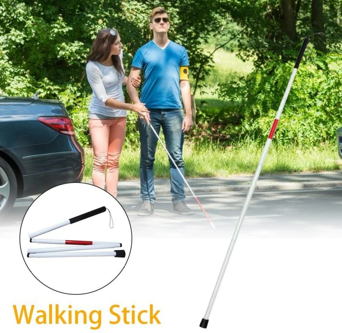 FAIRBIZPS Blind stick Height Adjustment Walking Stick Blind Stick