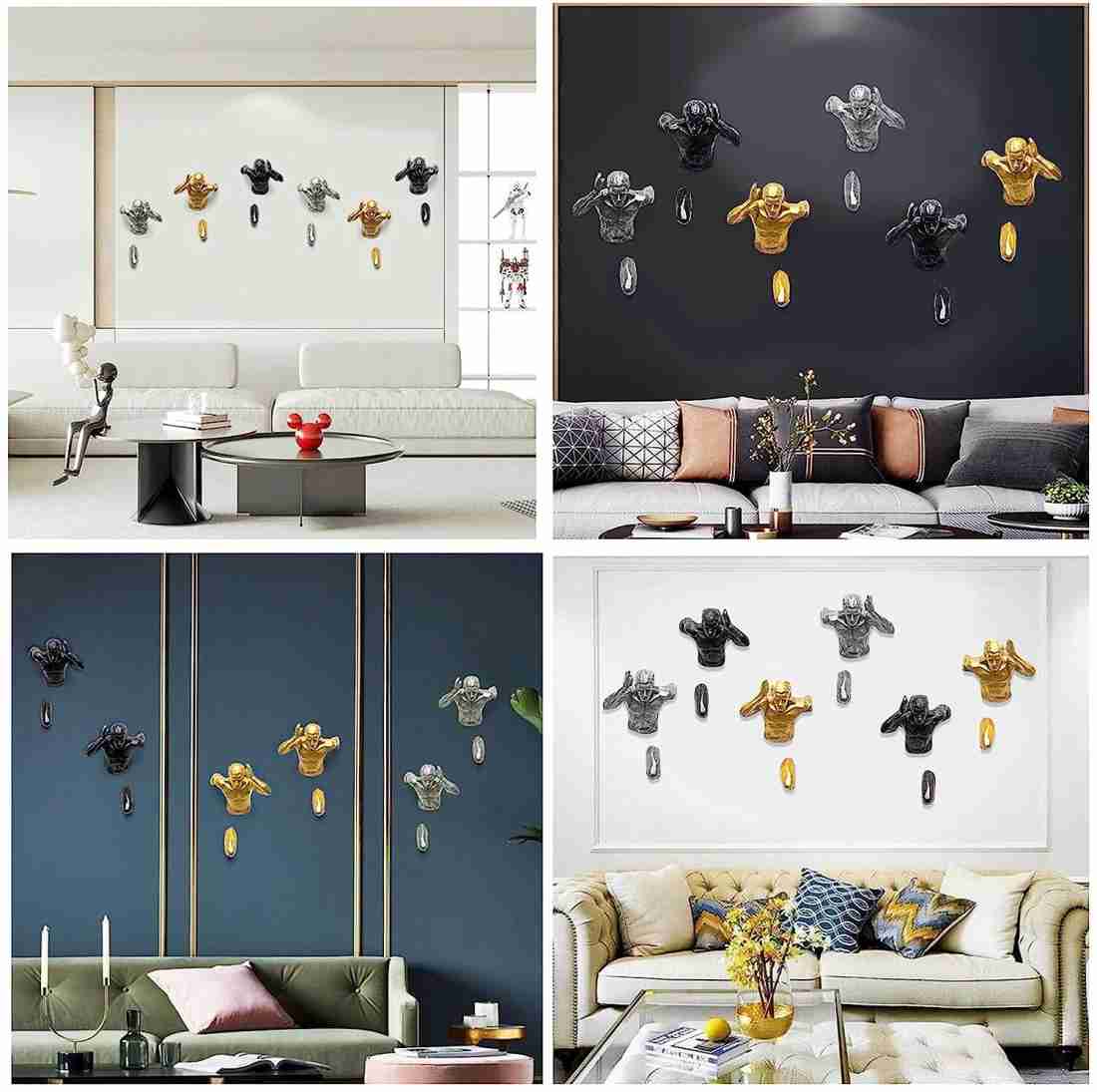 Zove Metal Wall Art Iron Wall Hanging Home Decoration Perfect for Living  Room Pack of 3 Price in India - Buy Zove Metal Wall Art Iron Wall Hanging  Home Decoration Perfect for