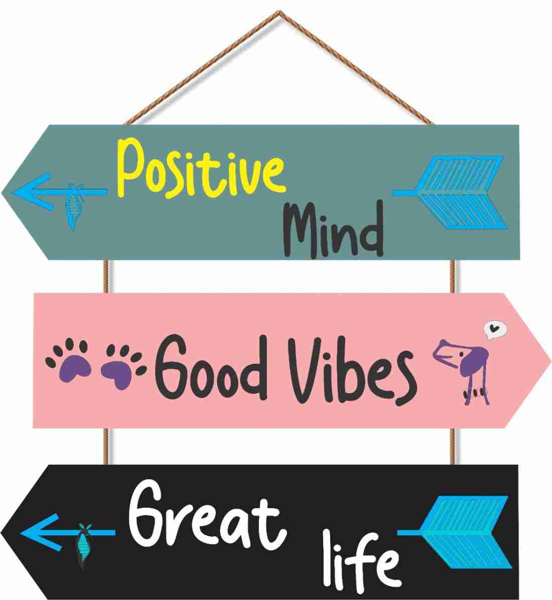 positive mind good vibes great life' Sticker