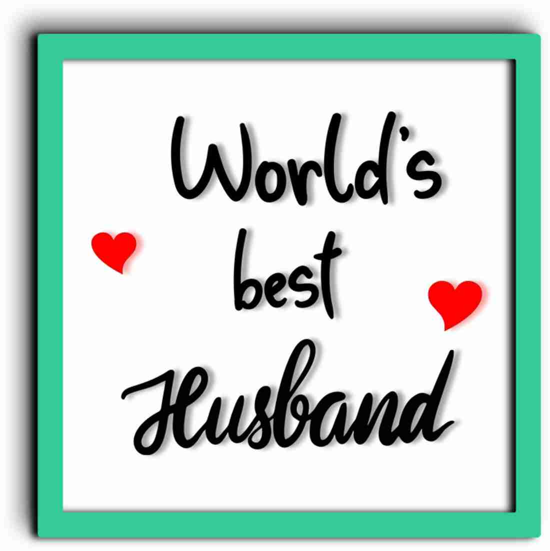 World best husband photo frame top