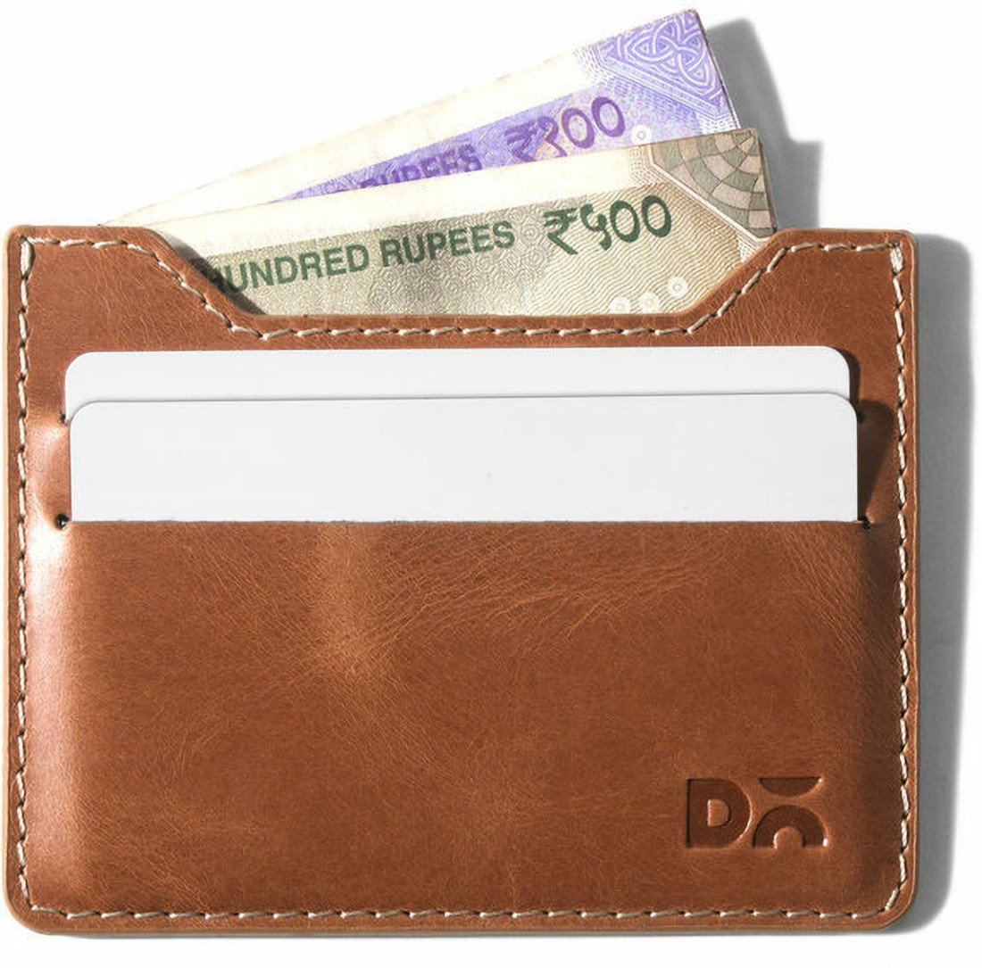 DailyObjects Cider Brown Log Bi-Fold Leather Wallet for Men