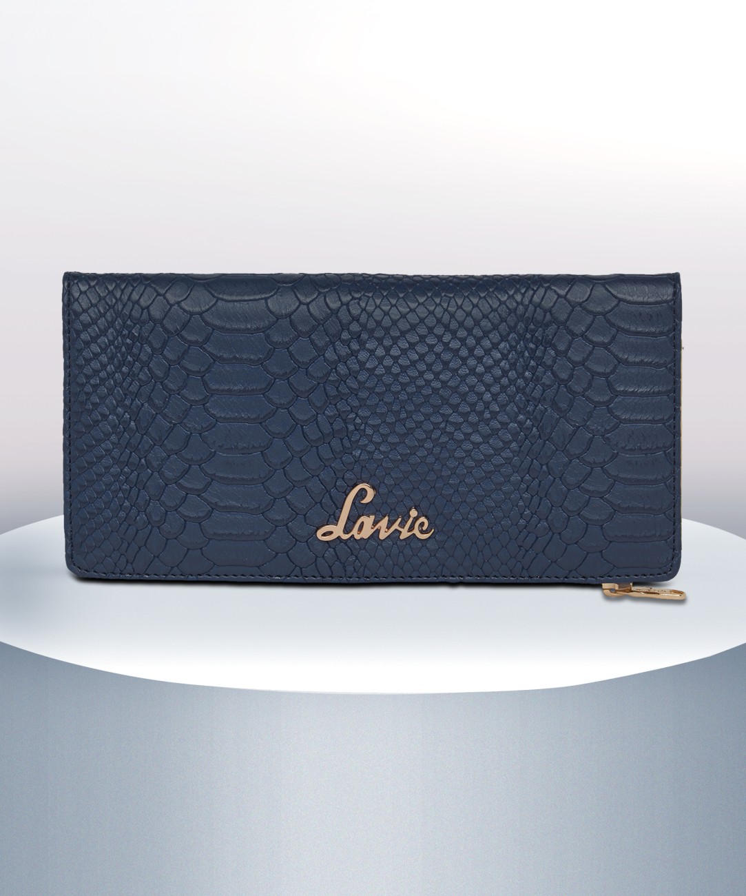 LAVIE Women Casual Blue Artificial Leather Wallet NAVY Price in