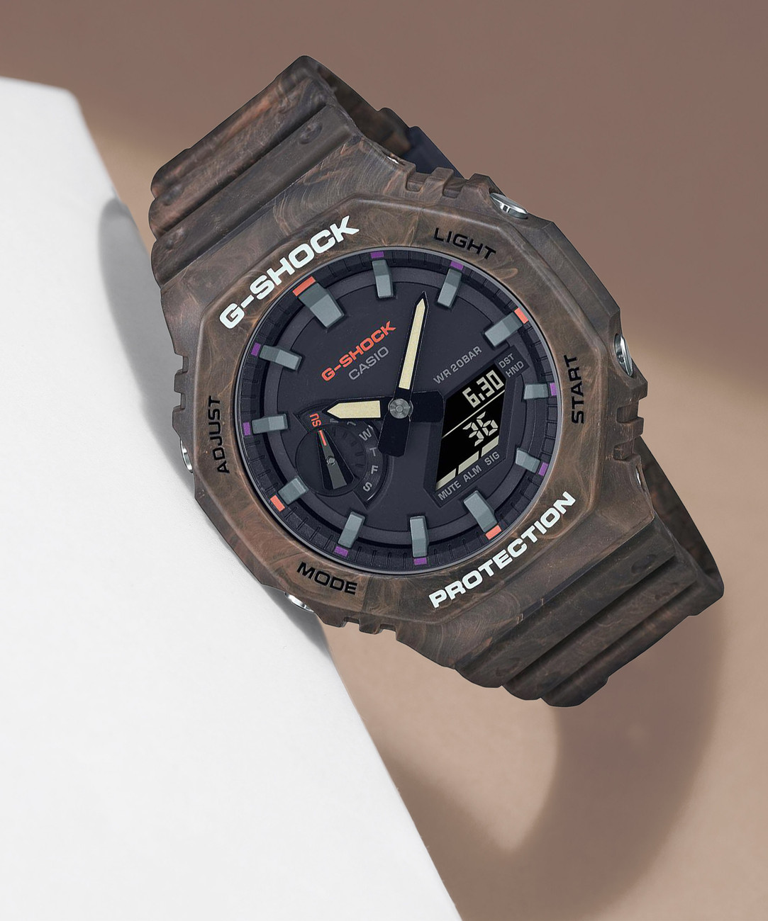 CASIO GA-2100FR-5ADR G-Shock Carbon Core Guard Analog-Digital