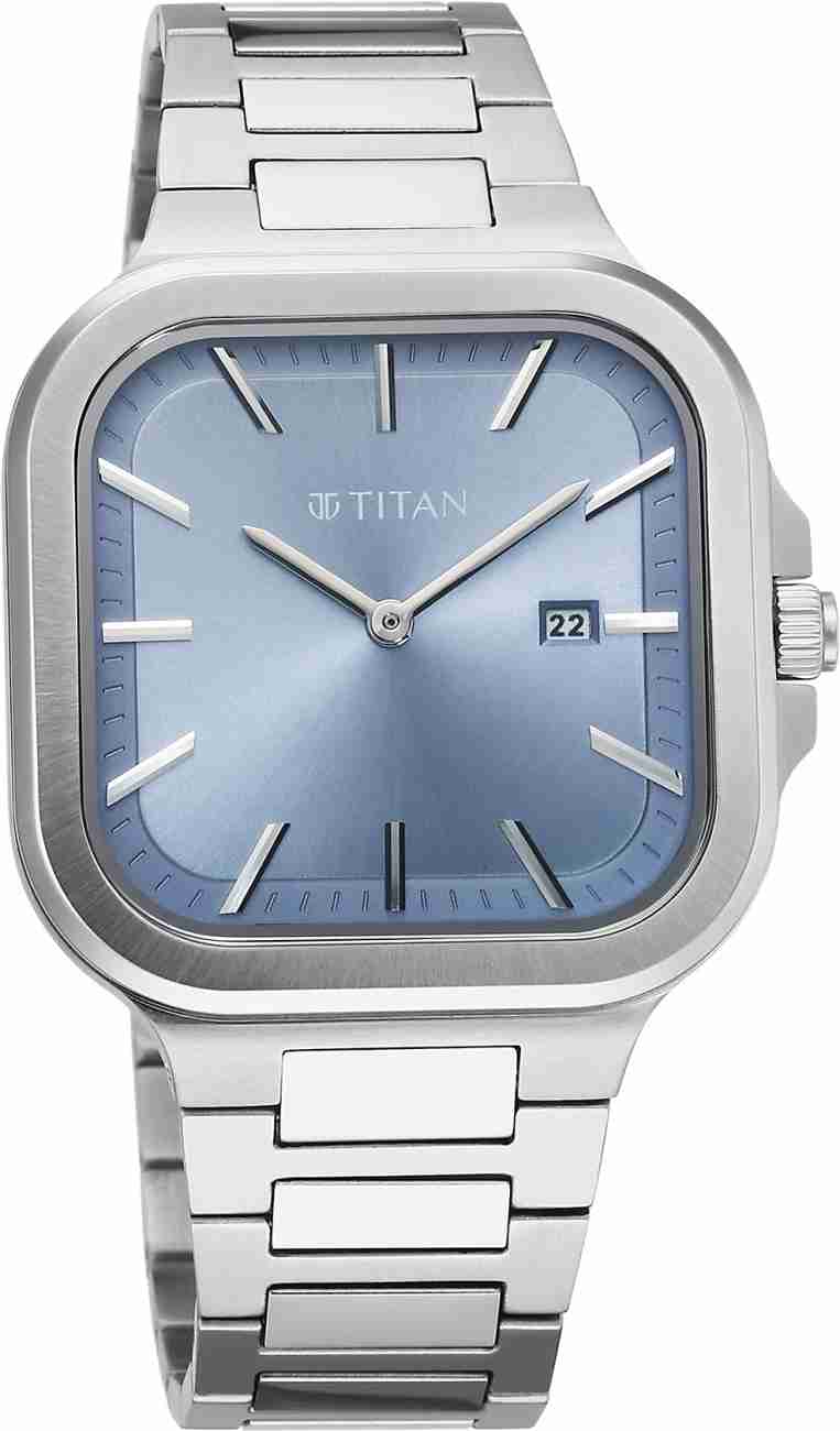 Buy Online Titan Karishma Radiance Blue Dial Analog Stainless