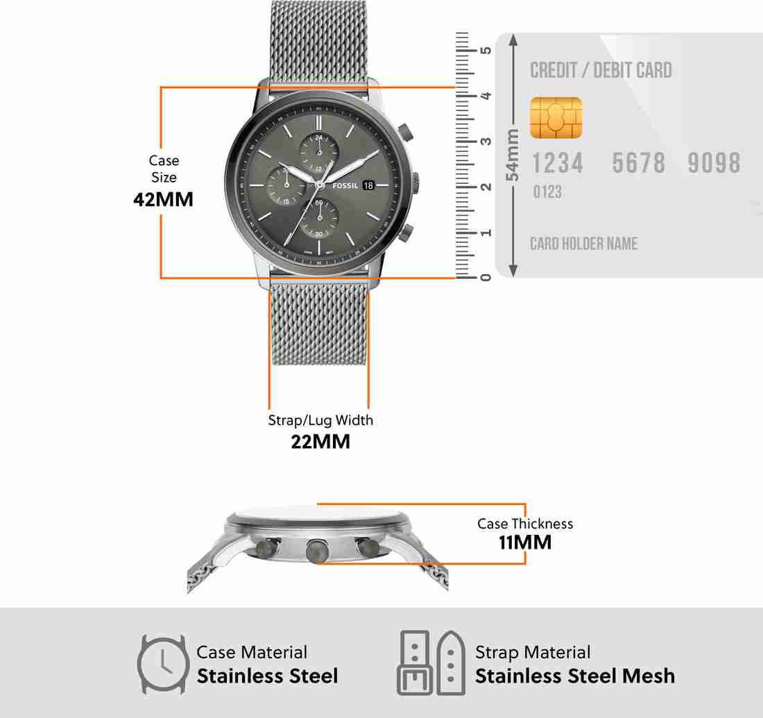 FOSSIL Minimalist Minimalist Analog Watch - For Men - Buy FOSSIL