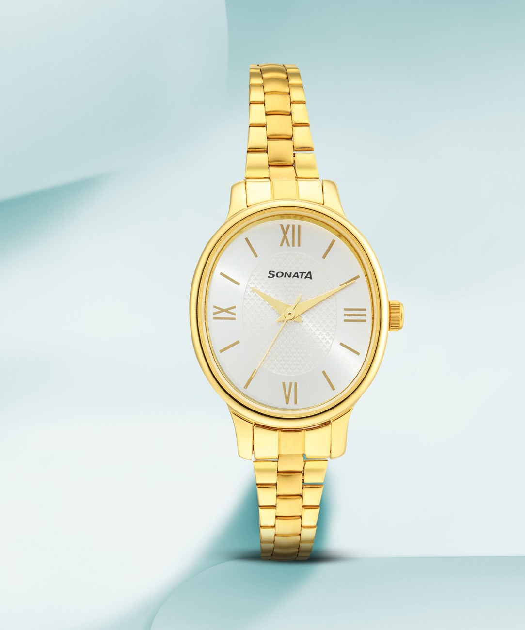 SONATA 8179YM01 Classic Gold Analog Watch For Women Buy SONATA