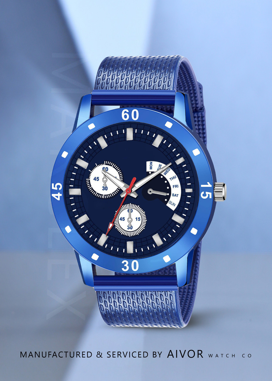 AIVOR WATCH CO. AVO Stylish Blue Sport Watch For Men Boys Watch