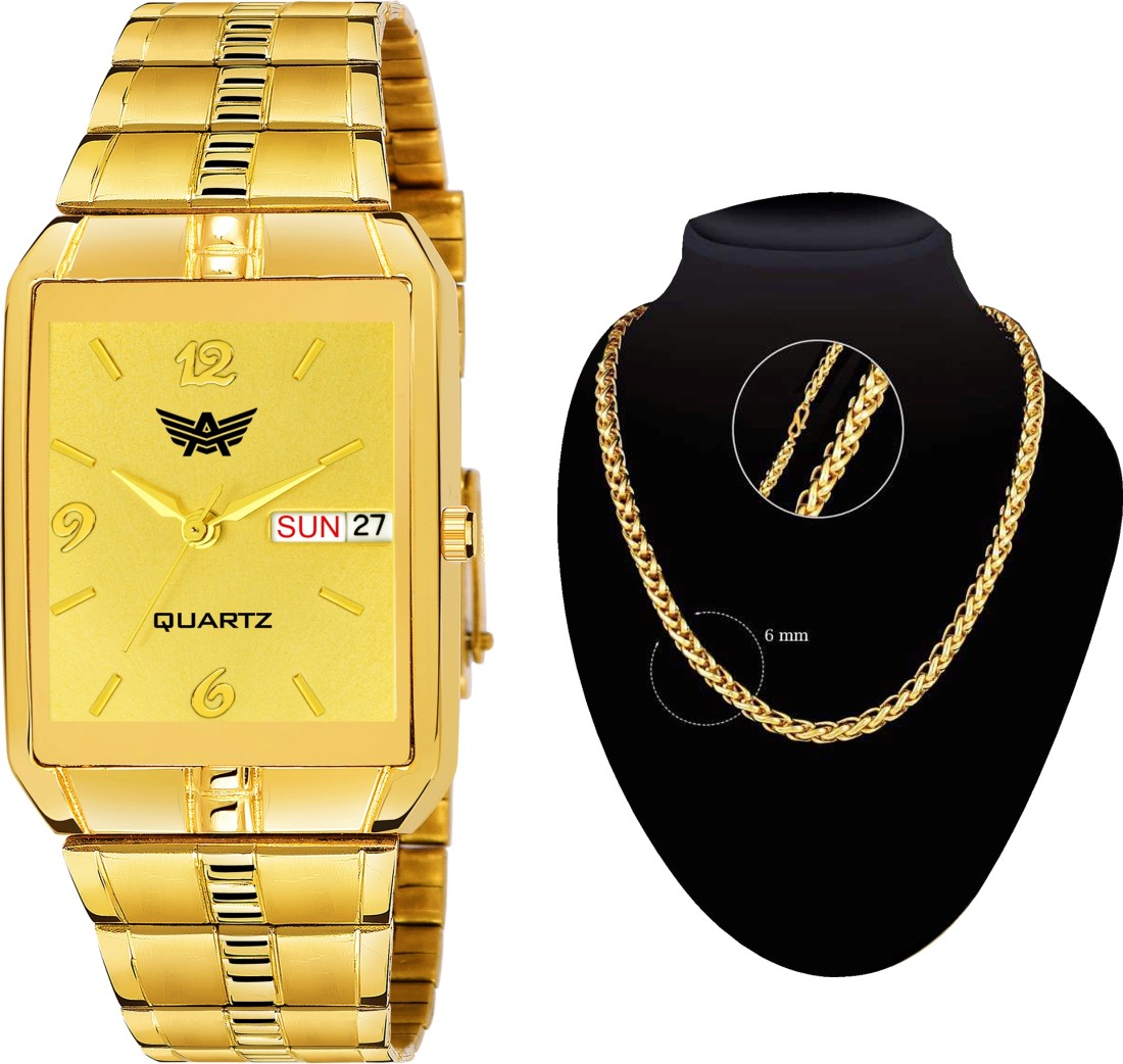 Abrexo mens gold discount watch