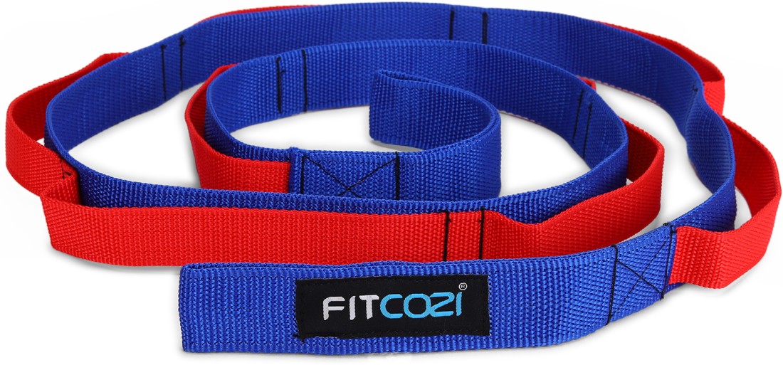 Fitcozi 10 Loop Design Yoga Belt for Stretching Exercises Polyester Yoga  Strap Price in India - Buy Fitcozi 10 Loop Design Yoga Belt for Stretching  Exercises Polyester Yoga Strap online at