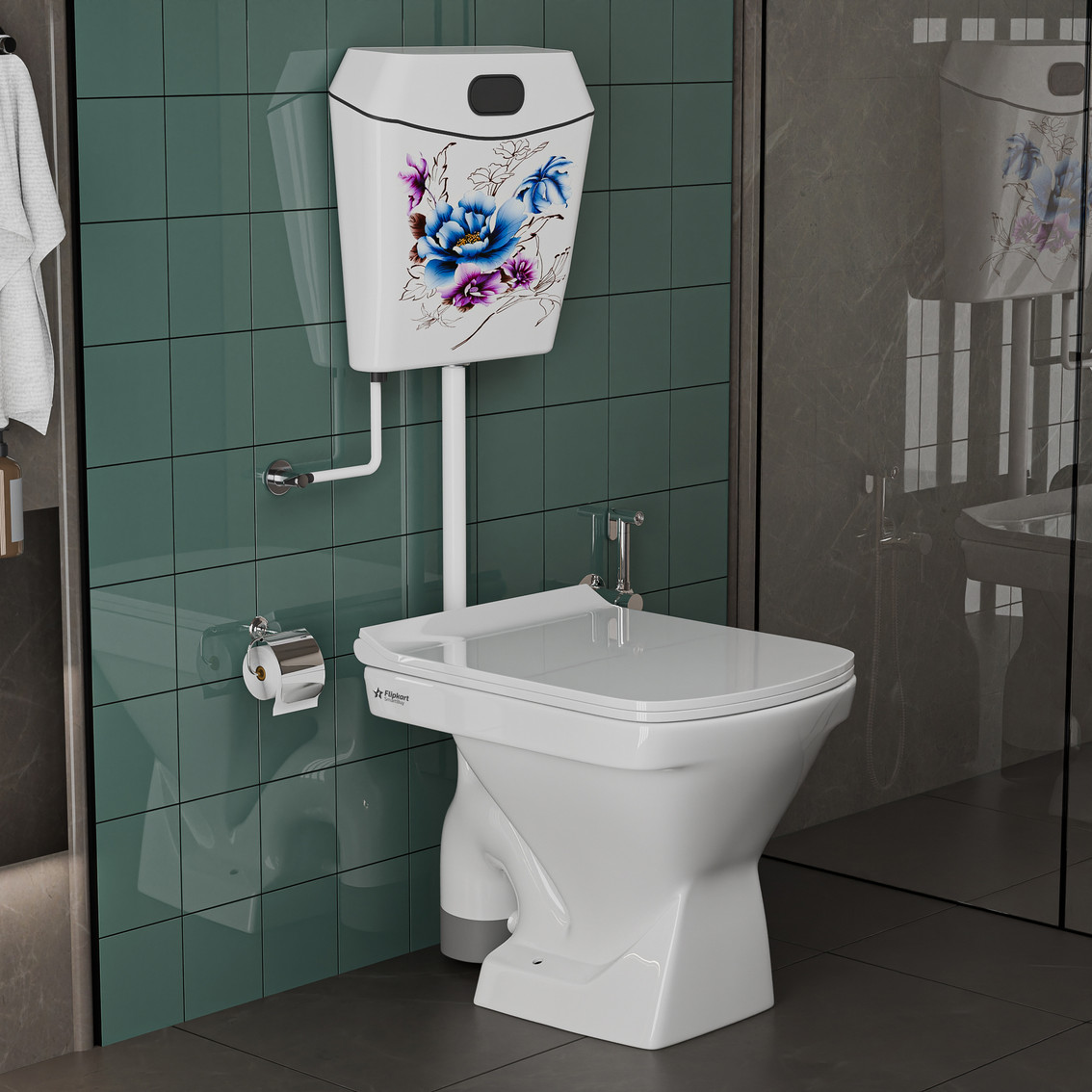 Vardhman Ceramics Designer European Water Closet Floor Mounted Western ...