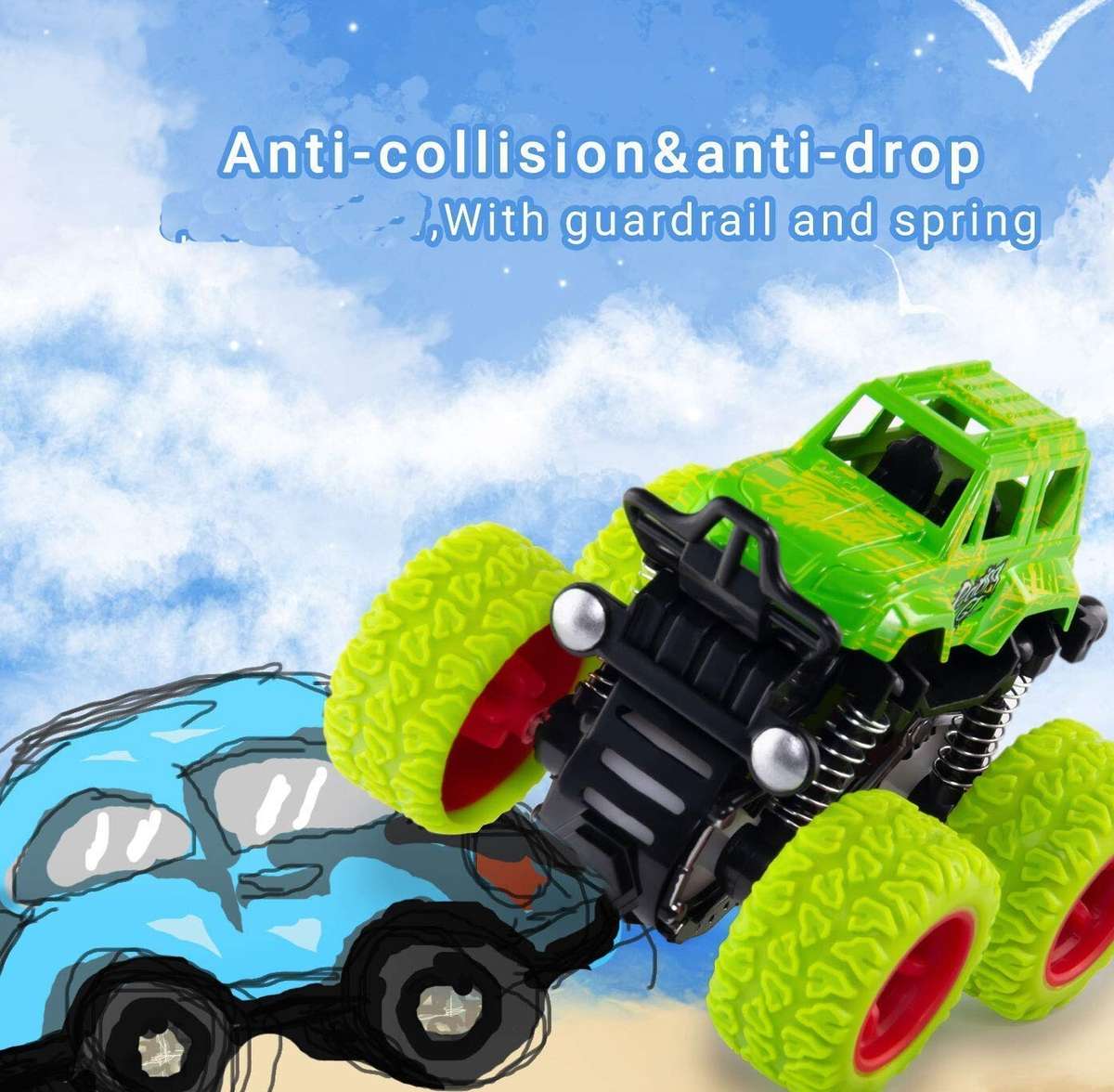 HIGHSEAS Sports Toys Car Mini OffRoad Vehicle Stunt Car Mini Monster