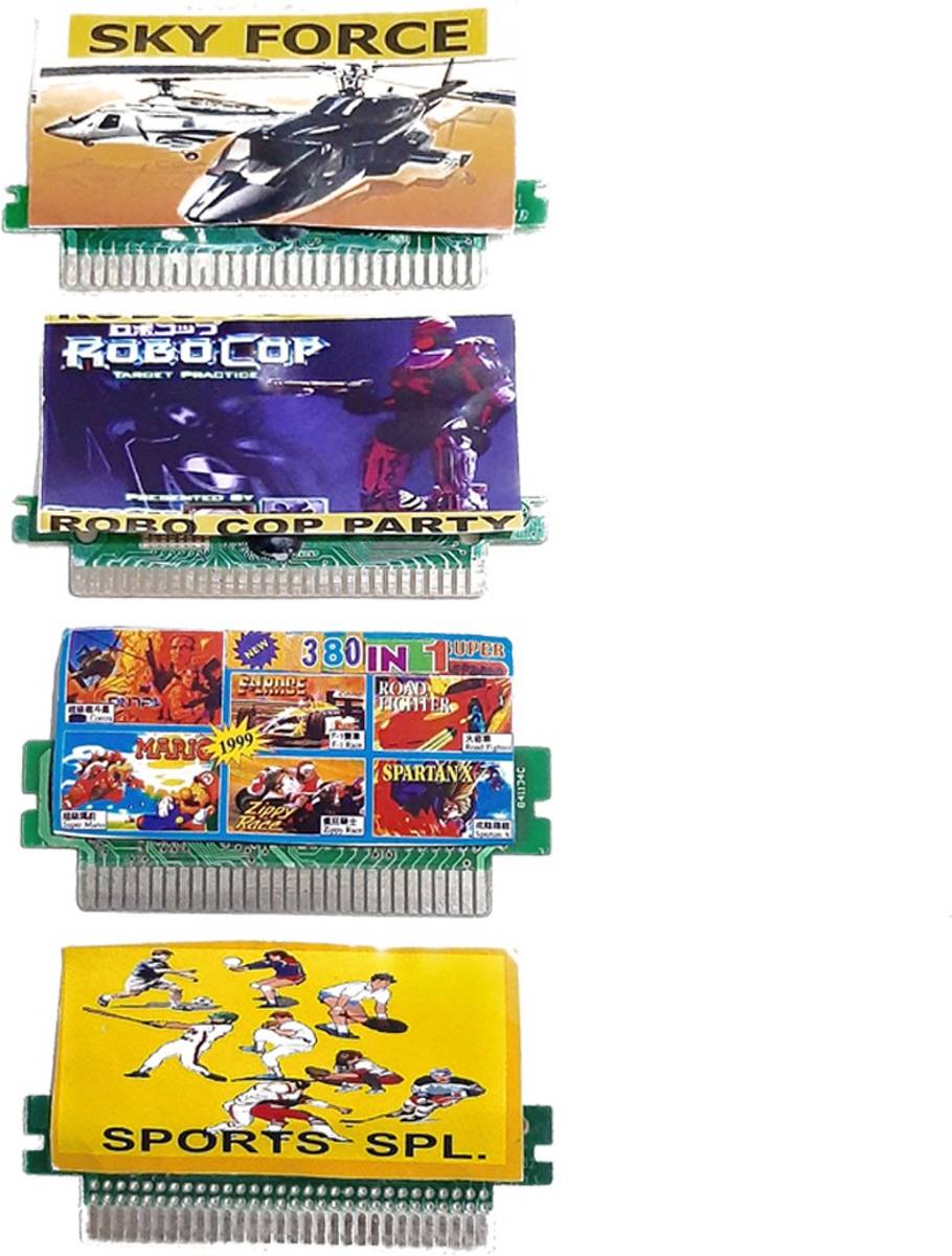 PTCMart tv video game cassettess like sky force/ robocop/ 380 in 1/ sports spl…. 8 bit  Gaming Accessory Kit — photo 2