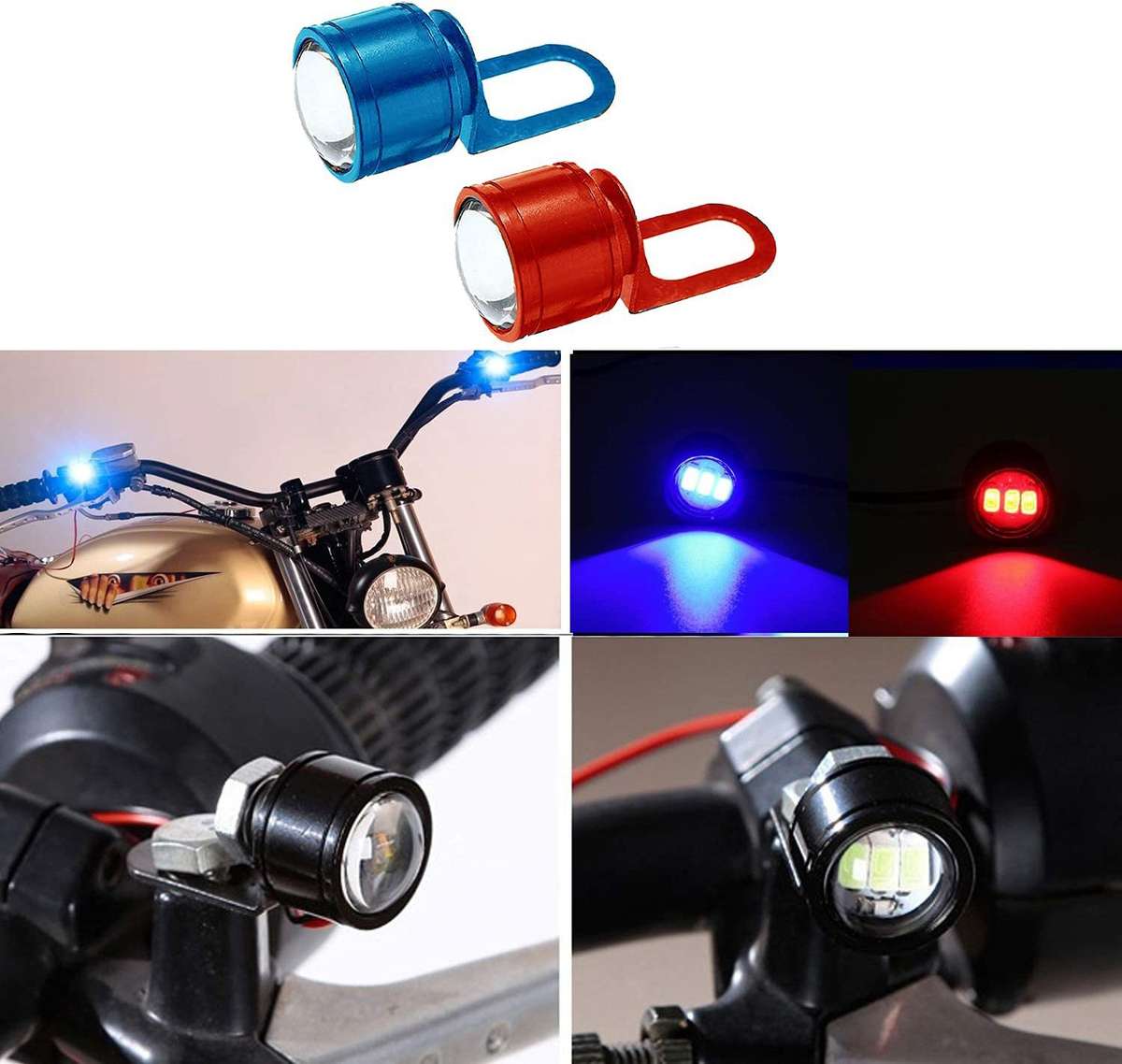 SHOP4U Led Strobe Lights Led Strobe Flash Warning Brake Light for Hero