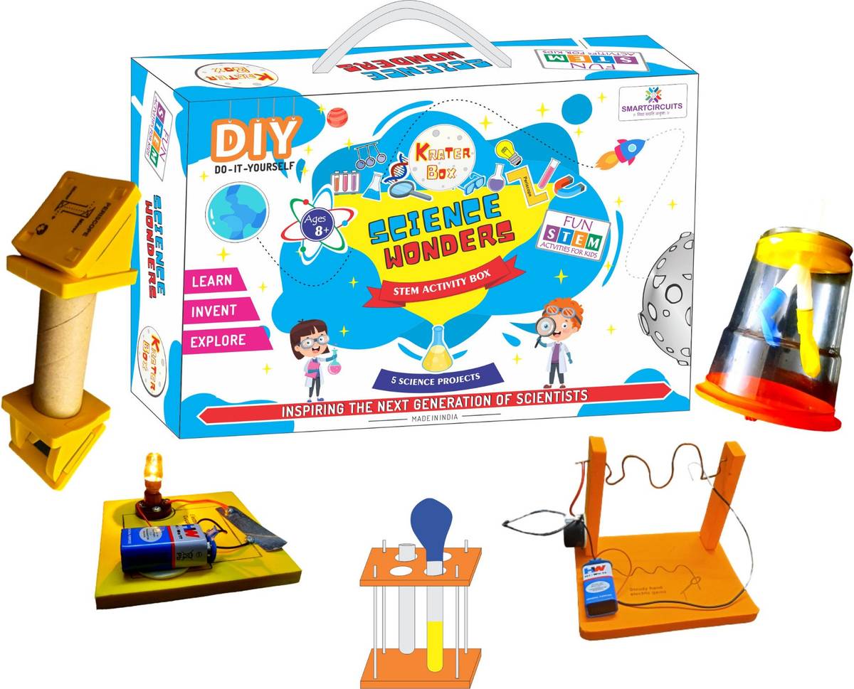 Smartcircuits Science Activities Kit| DIY STEM kit for Kids Age 9-12 Years Boys Girls| STEM Kit for Class 4th - 7th |Experiment Kit, 5 in 1 Combo Made in India Science Activity| STEM Toys Kit — photo 6