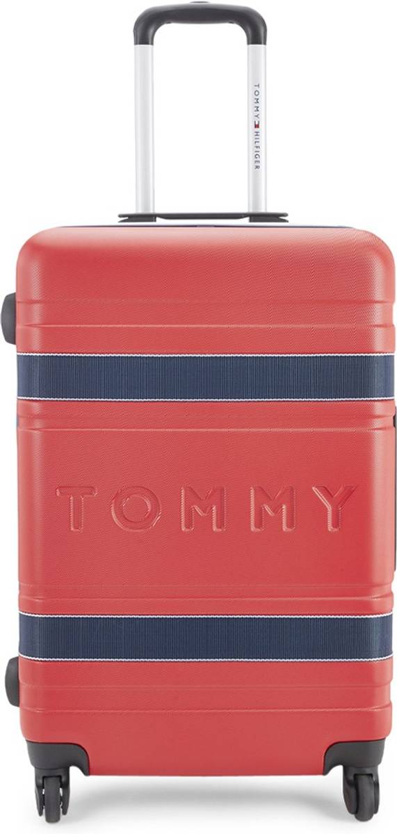 TOMMY HILFIGER Las Vegas Cabin Suitcase 23 Inch Red+Navy Price in