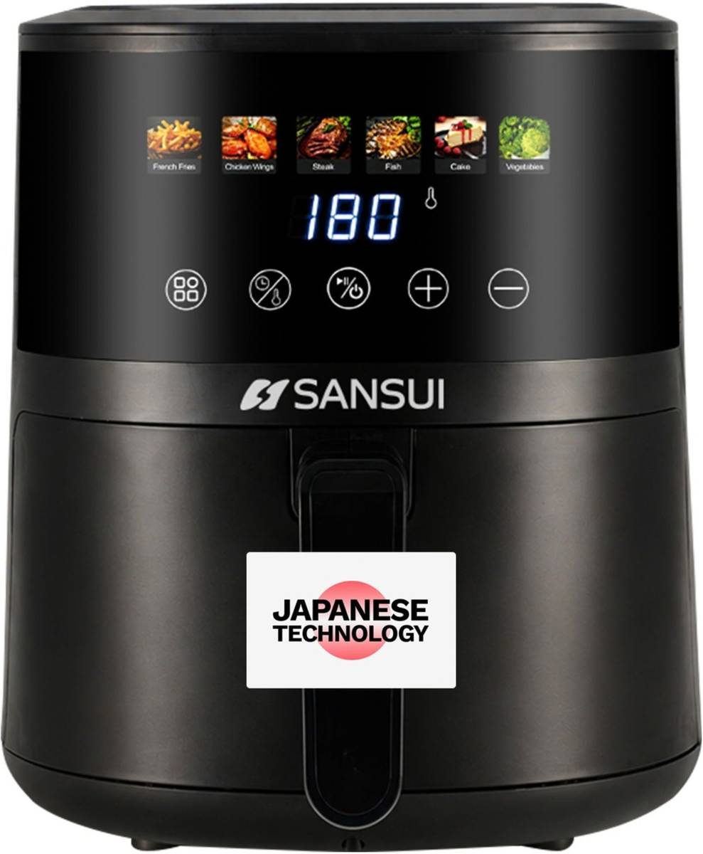 Sansui Kurkura Magic 5L With 85% Less Oil Consumption, Digital Touchscreen with Color Display, Non-Stick Basket Air Fryer — photo 6