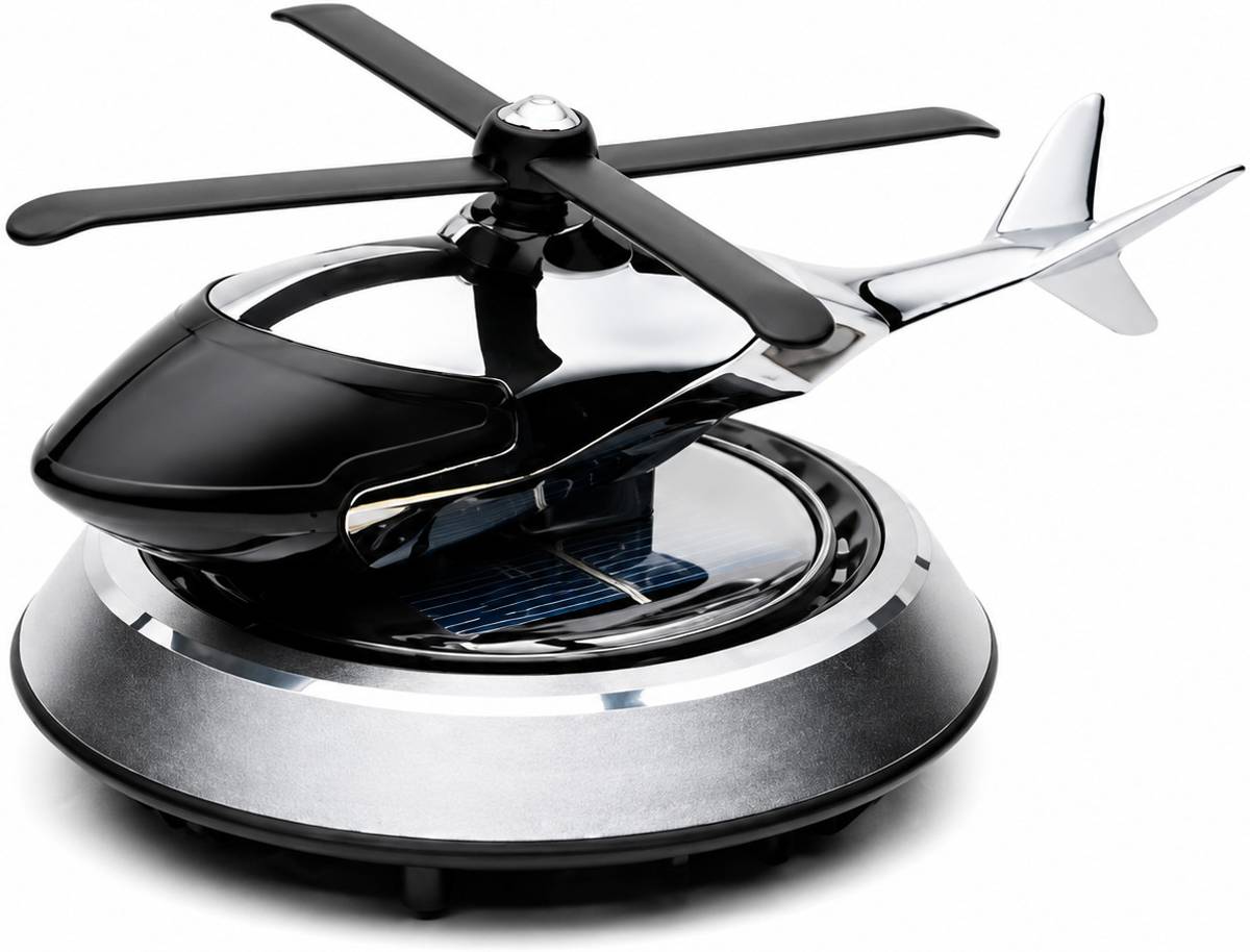Fynity Helicopter Solar Car Air Freshener Car Air Purifier — photo 6