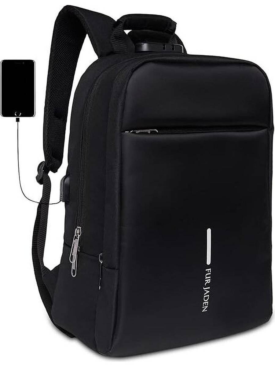 FUR JADEN With Anti Theft Number Lock and USB Charging for Men Women 22 L Laptop Backpack — photo 6