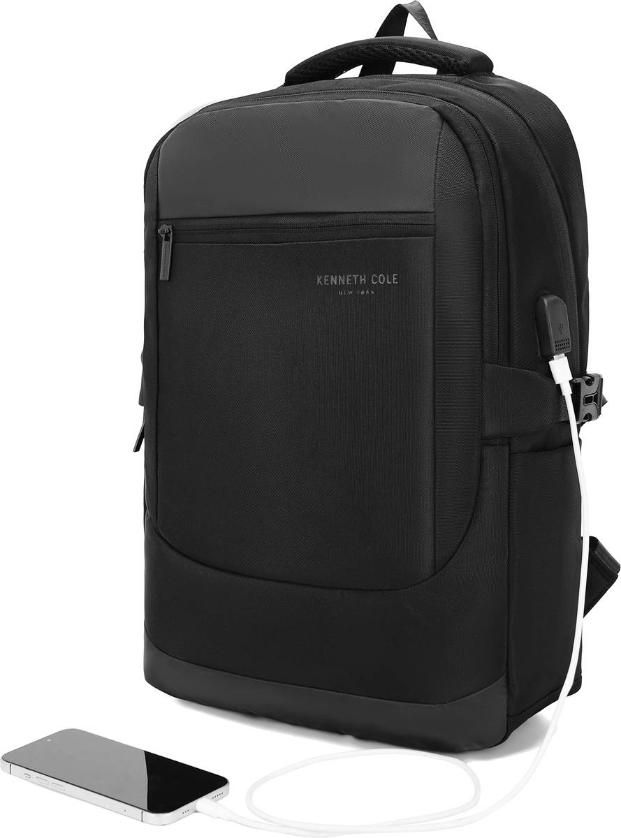 Kenneth Cole Business Laptop Backpack, Stylish Design Unisex Bag with USB Charging Port 20 L Laptop Backpack — photo 6