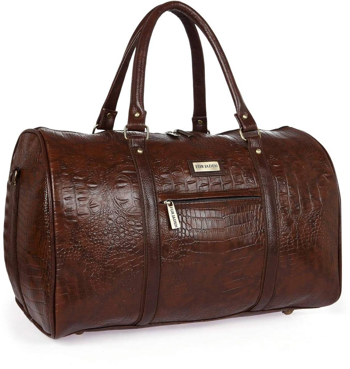 FUR JADEN Textured Leatherette Weekender Stylish and Spacious Duffle Bag for Travel Duffel Without Wheels — photo 6