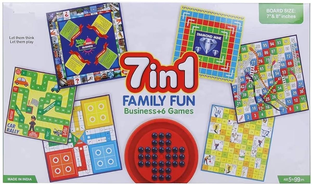 HOUSIE + 7 In 1 Board Game Combo Board Game Accessories — photo 6