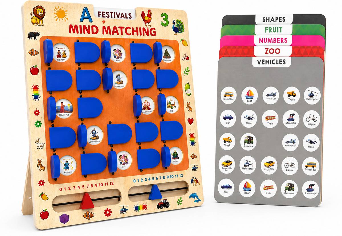 Kids Matching Game Memory Learning Educational Board Toy Boys Girls Age 3+ Years Educational Board Games — photo 6