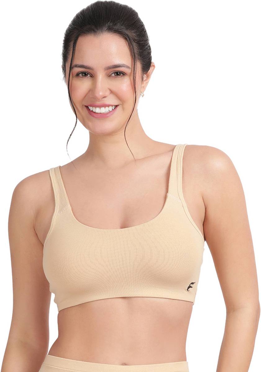 1054 Women Molded Cotton U-Back/Non Padded, Non-Wired Sports Bra Women Sports Non Padded Bra — photo 6