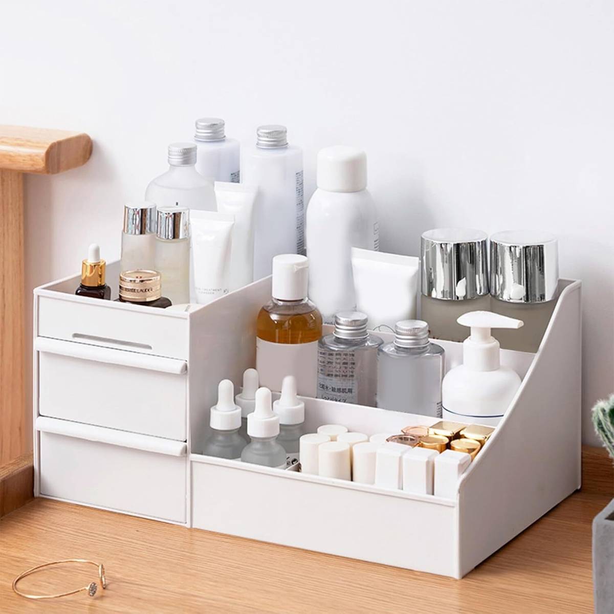 FlatKitch 7 Compartments Plastic Countertop Storage for Dressing Table & Stationery items — photo 6