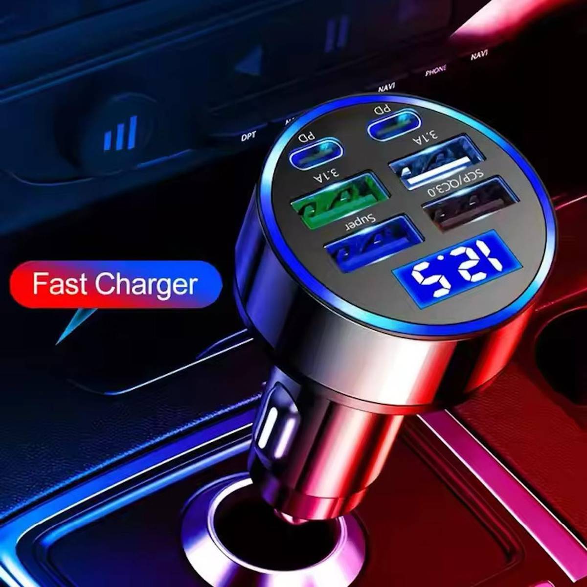 V.M Store 120 W Qualcomm 3.0 Turbo Car Charger — photo 6