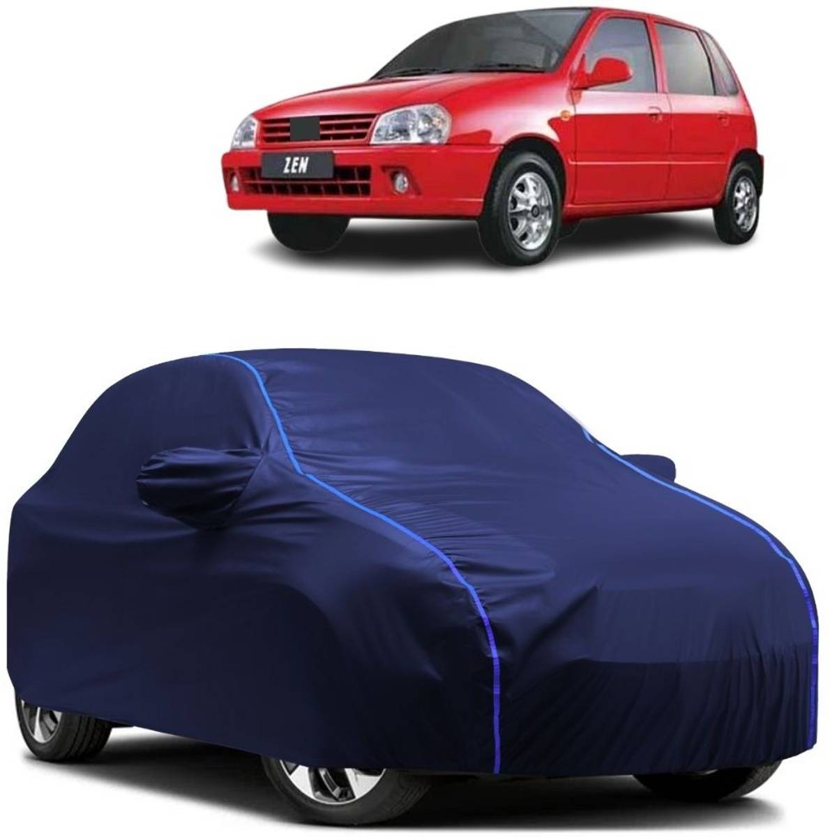 Autohaux Car Cover For Maruti Suzuki Zen 1.0i (With Mirror Pockets) — photo 6