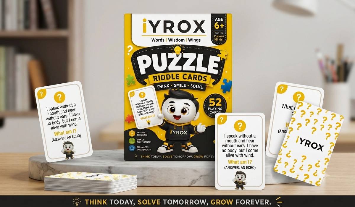 iYROX Kids Riddle Cards | 52 STEM Educational Flash Cards for 6–18 Years — photo 5