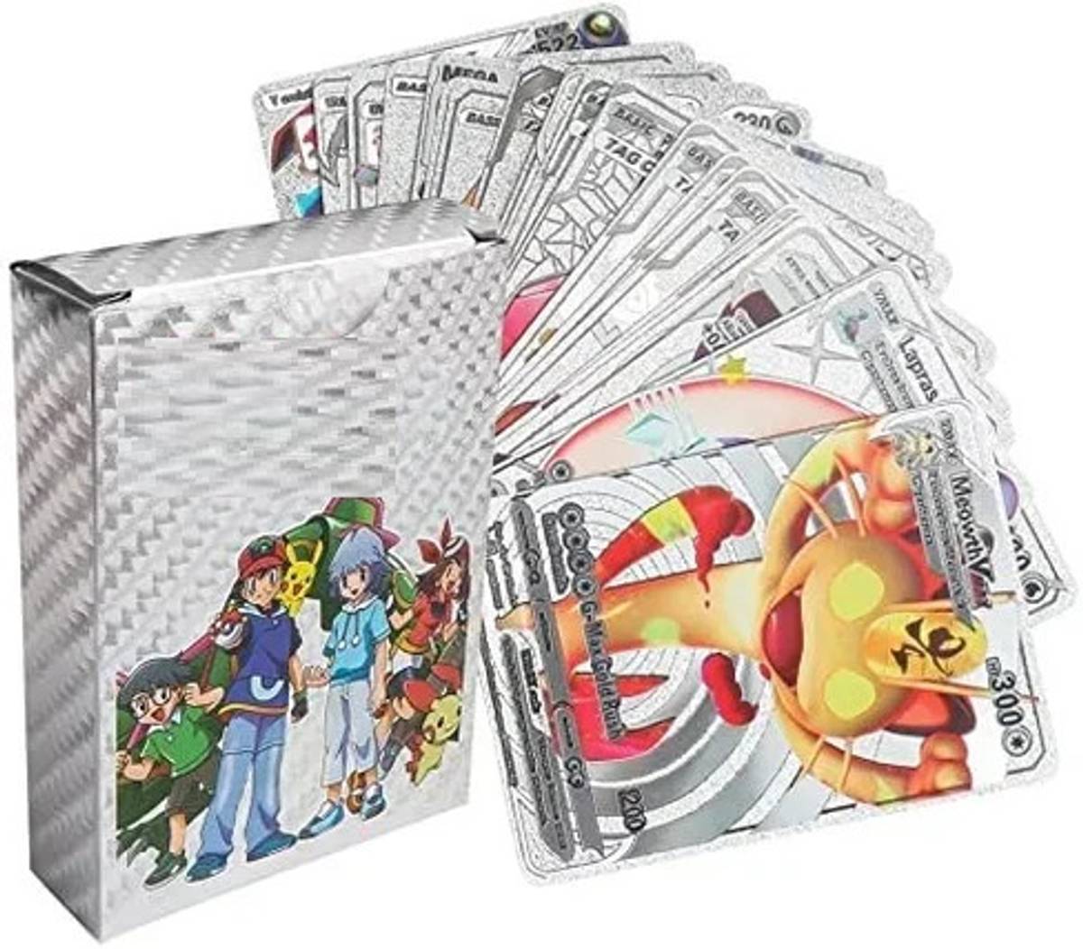 SA Sports Playing Cards 55 PCS Card TCG Deck Box V Series Vmax GX Colour Card(Silver) — photo 2