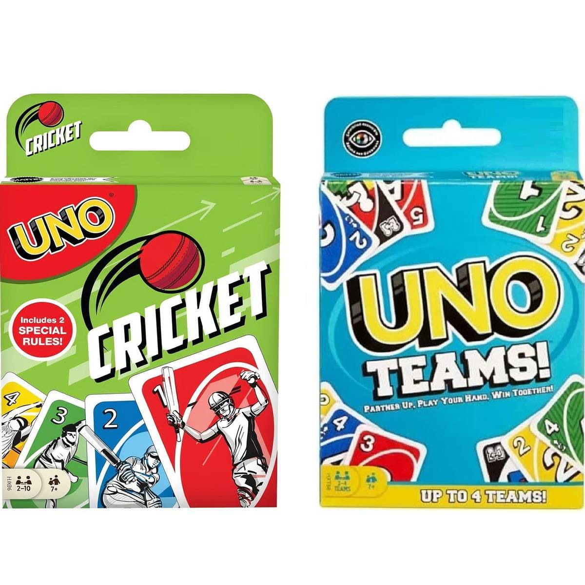 UNO Cricket & UNO Teams Card Game Combo — photo 6