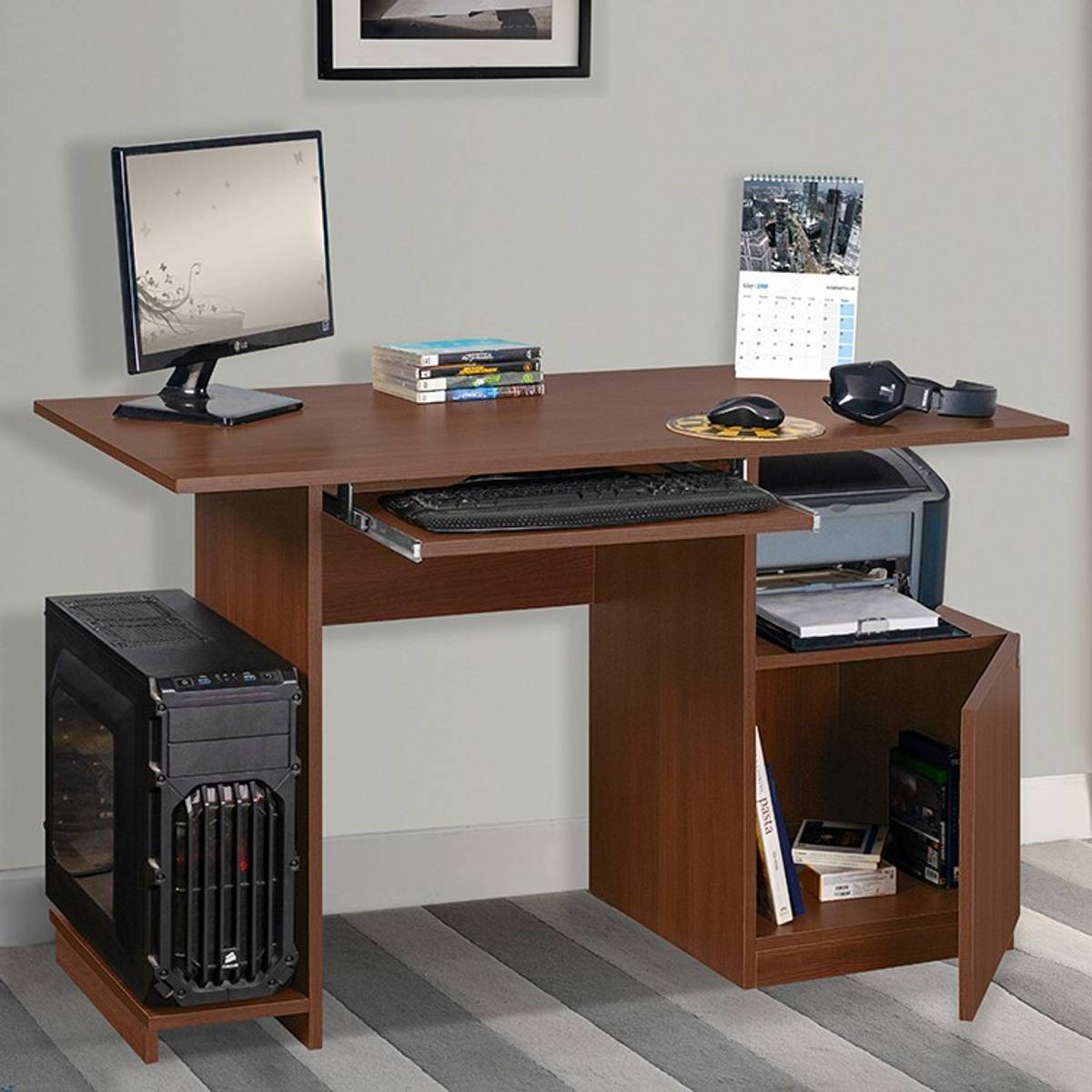 Delite Kom Glide Engineered Wood Computer Desk — photo 6