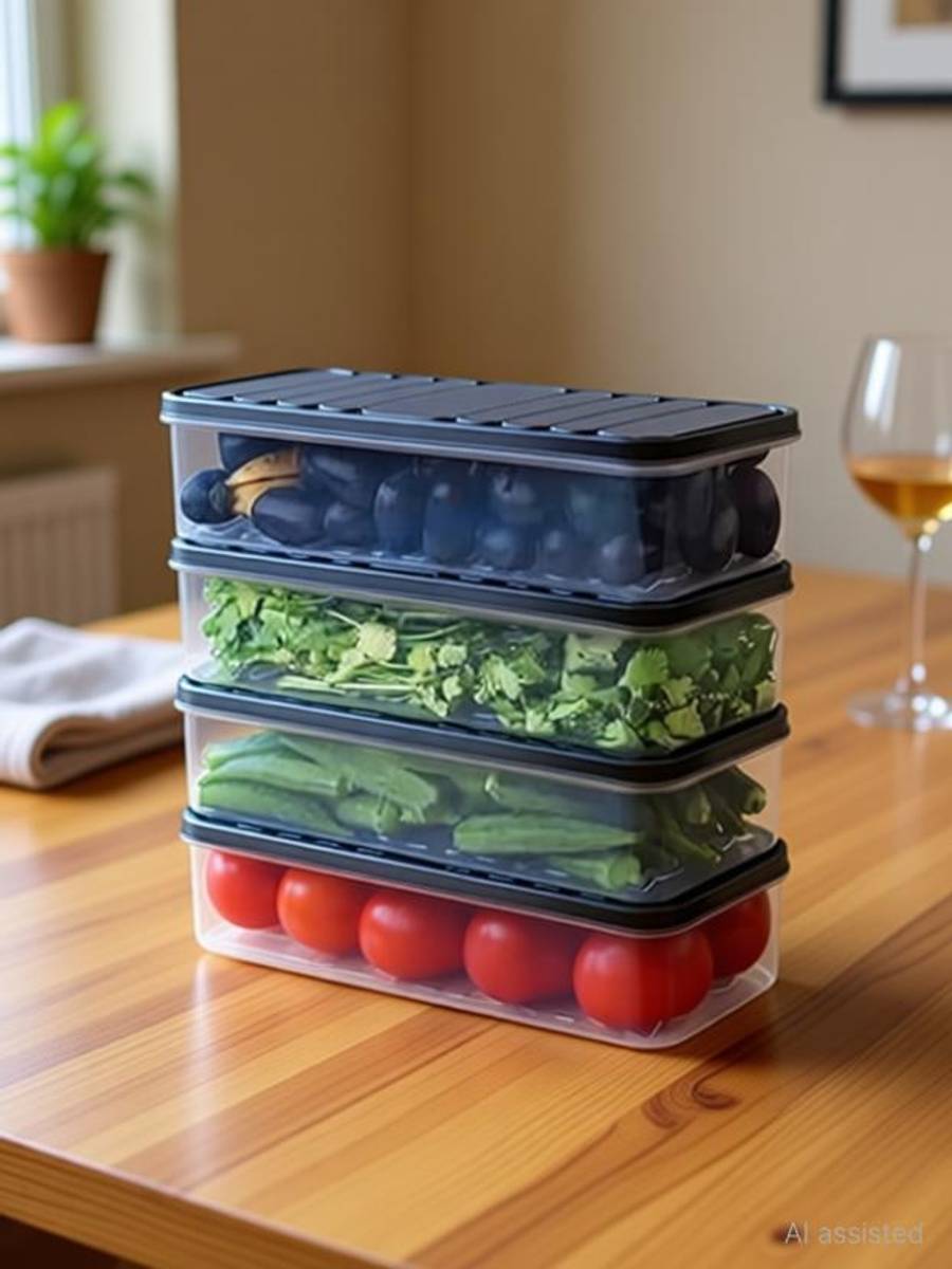 TRENDORA Plastic Fridge Container  - 1200 ml — photo 6