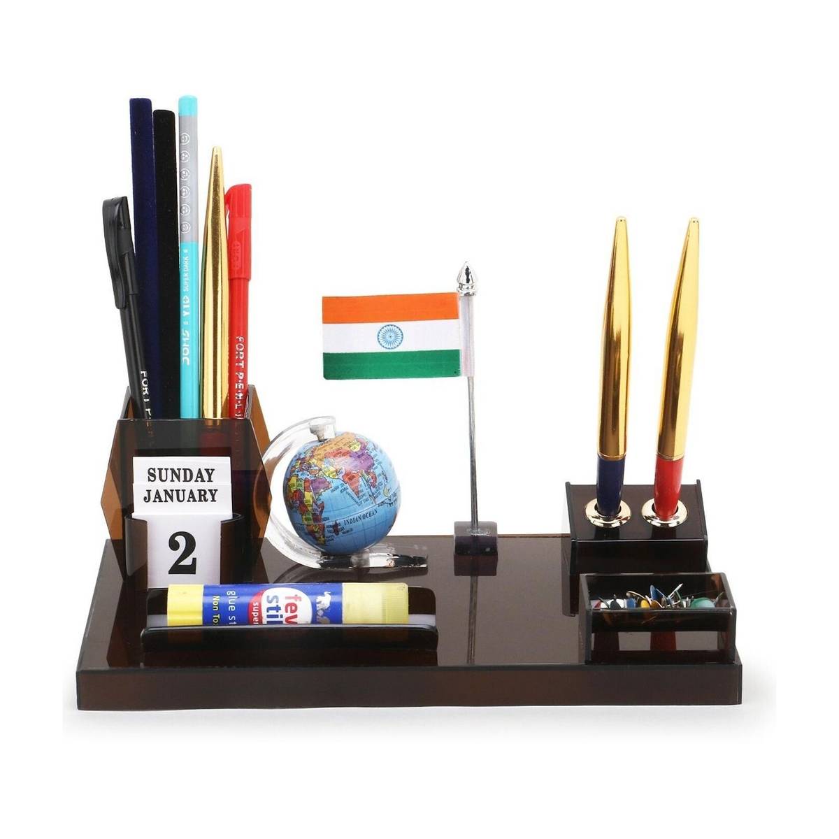 Frik 4 Compartments Acrylic Pen Stand — photo 5
