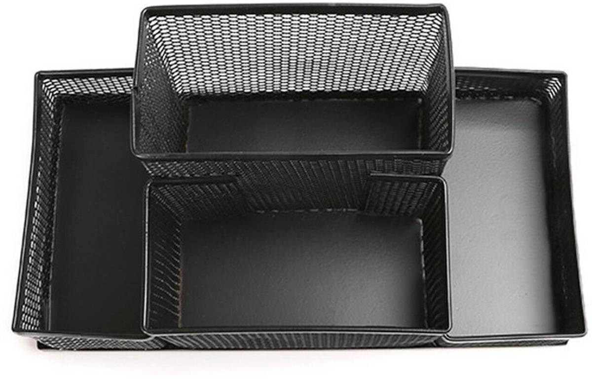 4 Compartments METAL Office Desk Stationary Holder — photo 3