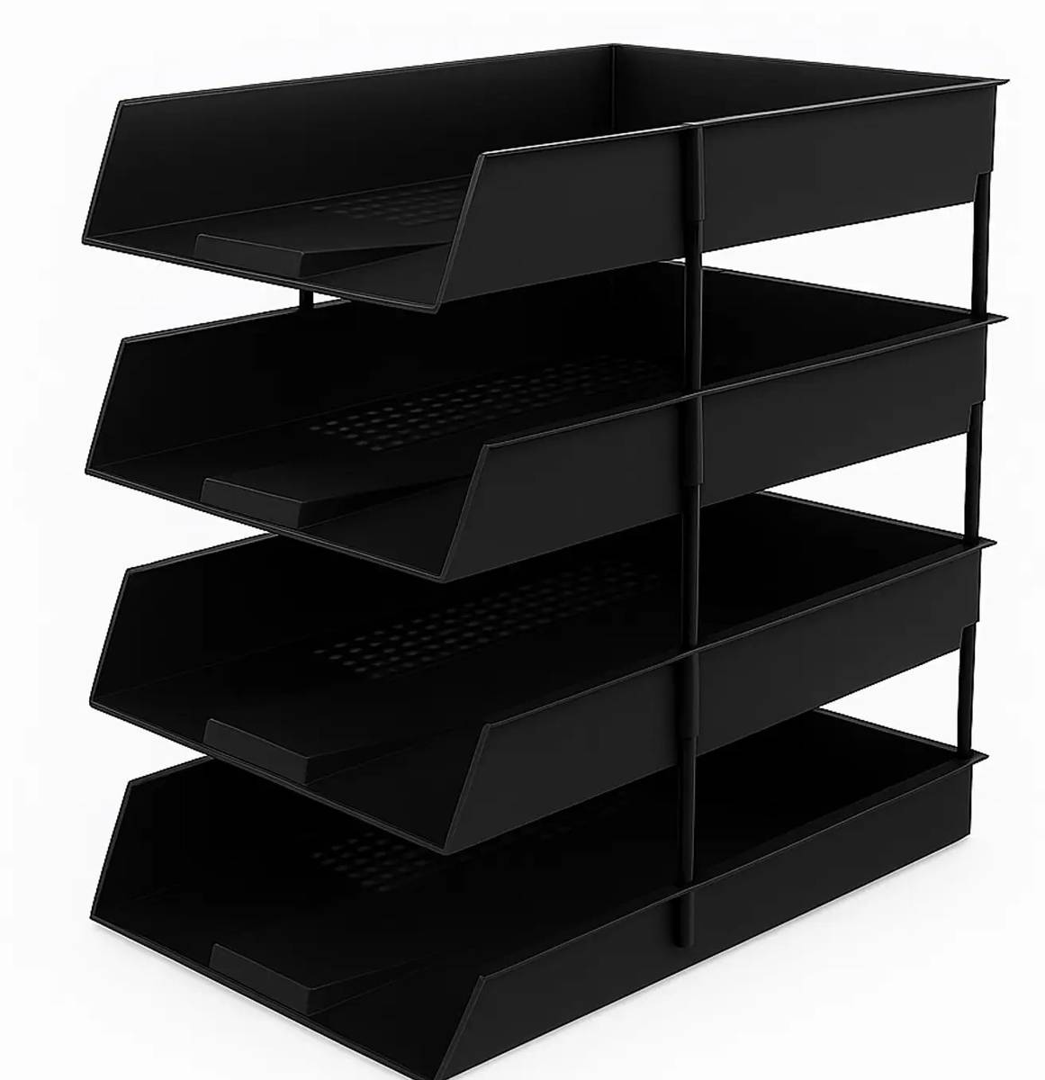 4 Compartments plastic Letter Tray/Folder Tray/Documents Tray/Desk Organizer for Home & Office — photo 5