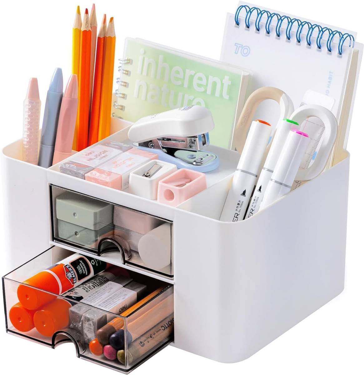 SHIVALAY 6 Compartments Plastic Countertop Storage for Dressing Table & Stationery items — photo 6