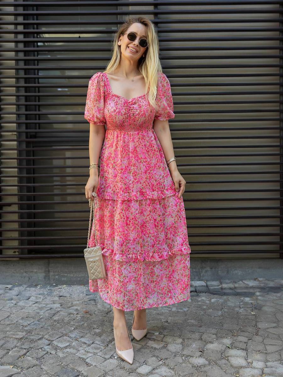 Women Maxi Multicolor Full Length Dress — photo 6