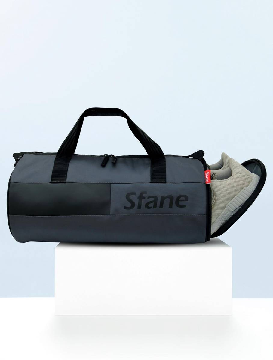 Sfane Men & Women Black Sports Duffel Gym Duffel Bag — photo 6