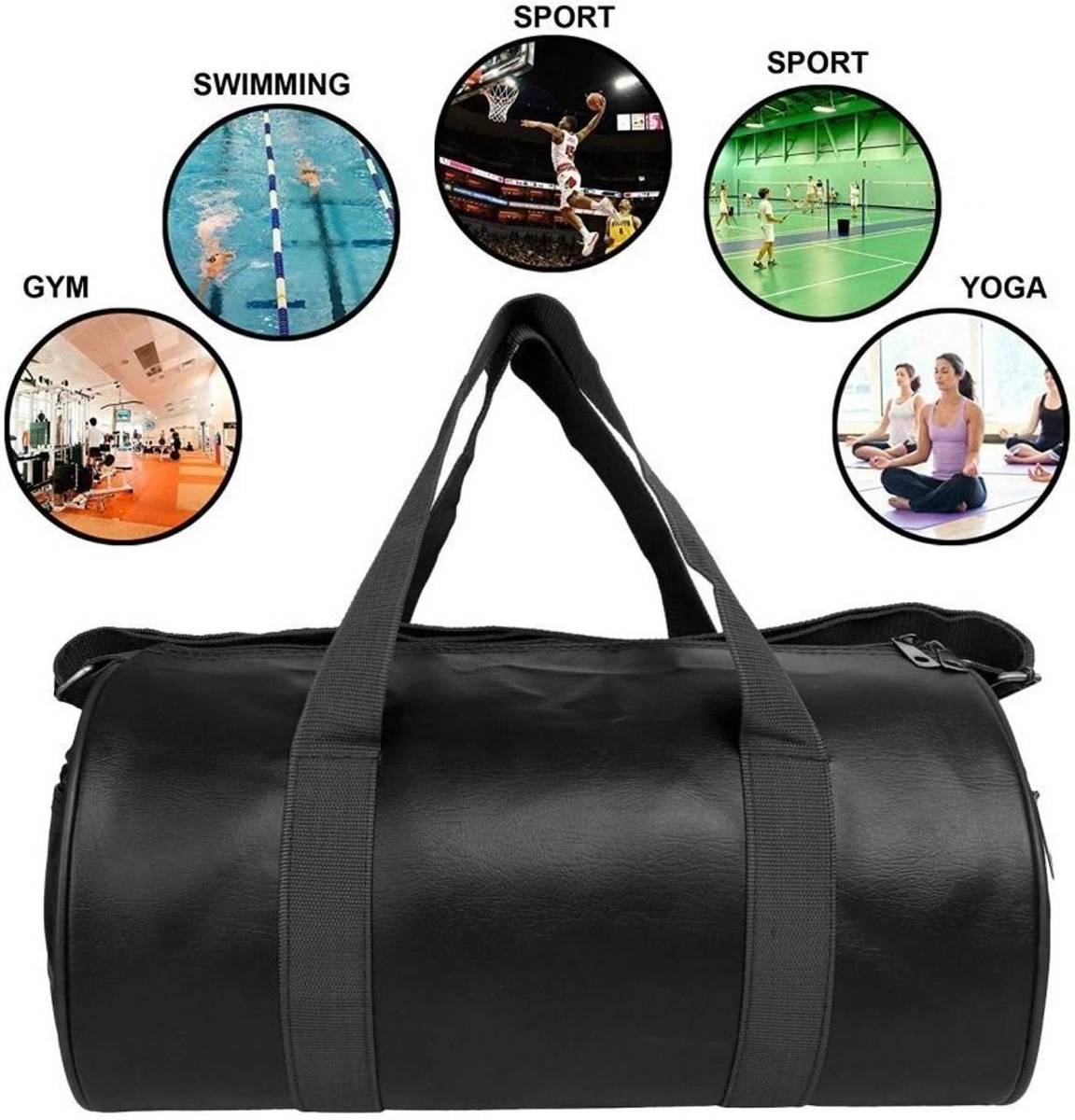house of common Lightweight Sports Duffel Bag for Men Women Gym Travel Carry Bag Duffel Without Wheels — photo 6