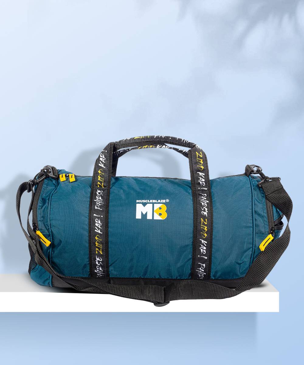 MUSCLEBLAZE (Expandable) Gym Bag (Phirse Zidd Kar), Duffel Bag for Men and Women Blue, 30 l Gym Duffel Bag — photo 6