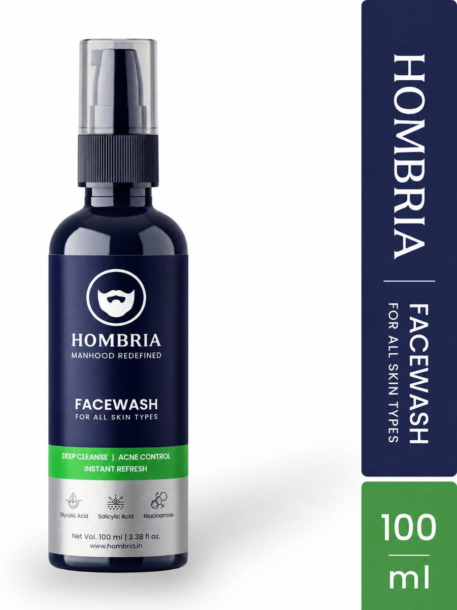 HOMBRIA Facewash for Men, Fights Acne & Pimple, Clear Pores, Brightening, All Skin Types Face Wash — photo 6