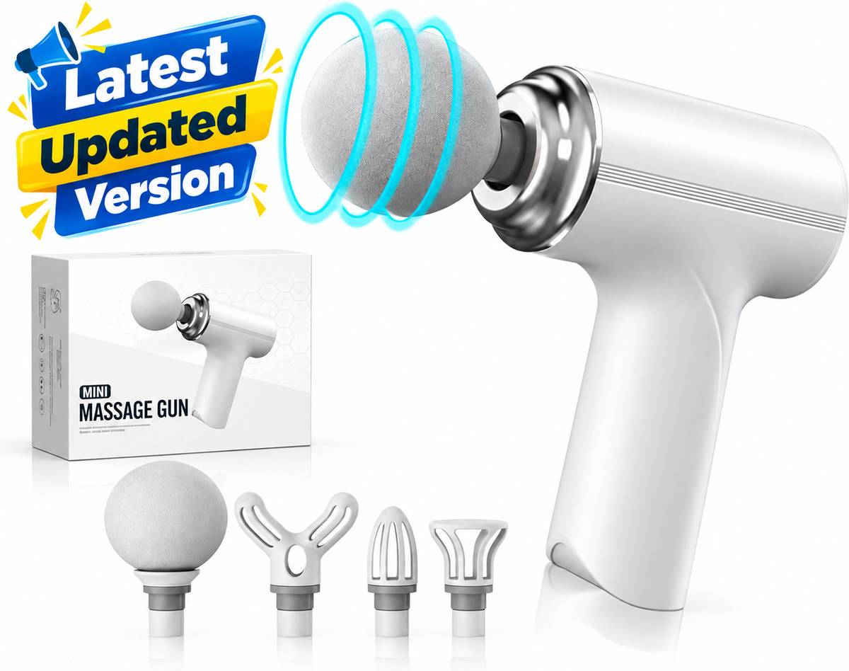 4 Heads, 6 Speed, Full Body Pain Relief Massage Machine, Automatic Gun Massager — photo 6