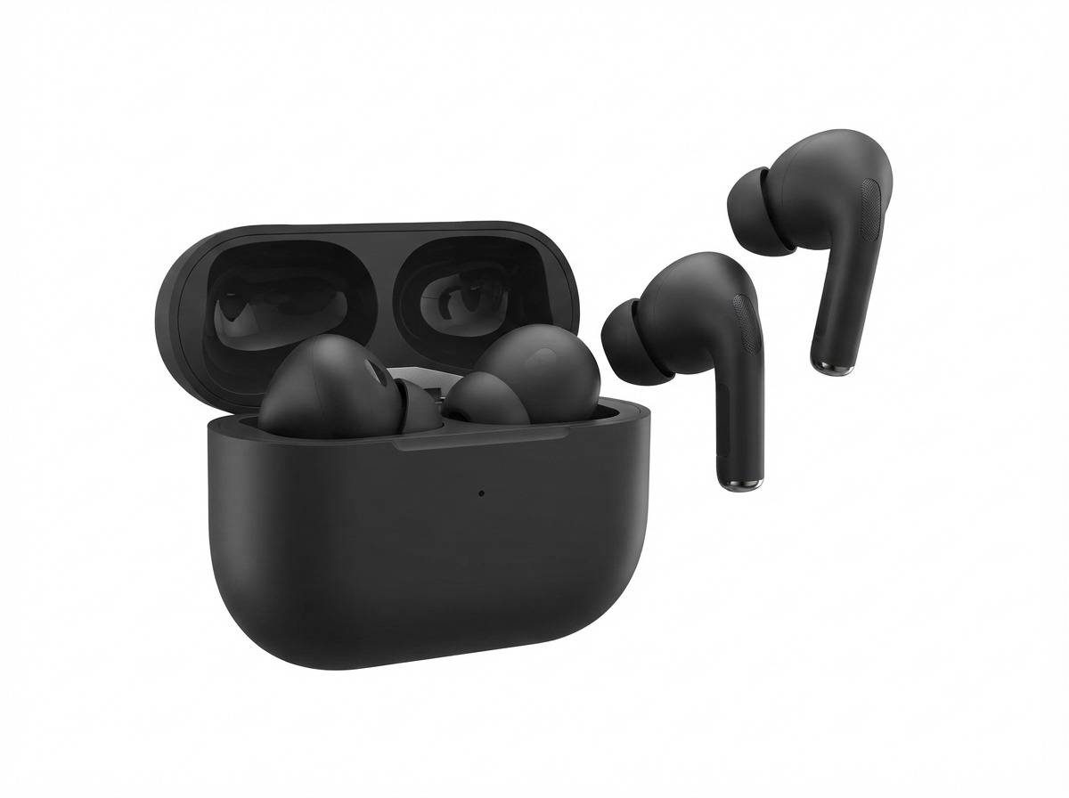 True Wireless Earbuds with Charging Case, Black Bluetooth — photo 6