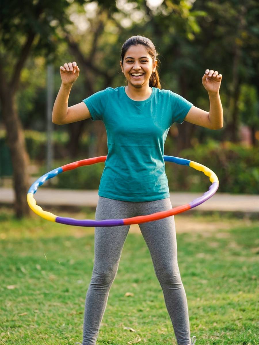 333MART Hula Hoop for Adults & Kids, Inter-Lockable 8 Pieces Exercise & Fitness Hula Hoop — photo 6