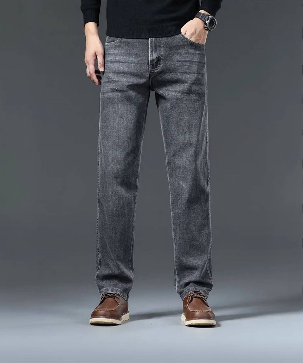 Leriya Fashion Straight Fit Men Grey Jeans — photo 4