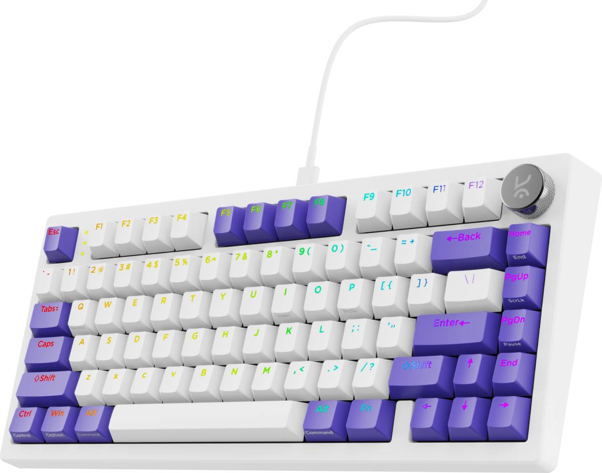 Kreo Hive RGB 75% Wired Mechanical Gaming Keyboard, Hot Swappable, Anti-ghosting Wired USB Tenkeyless Gaming Keyboard Compatible with Desktop, Laptop, Mac — photo 6