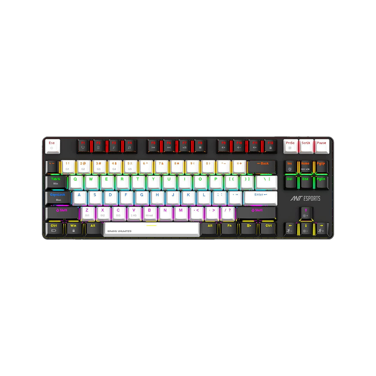 Ant Esports MK4500 Pro TKL I Red Switch 87 Keys Mechanical 2.4G/BT5.0/Wired Wireless Standard Gaming Keyboard Compatible with Desktop, Laptop, Mac multimedia_keys,MK4500 Pro — photo 6
